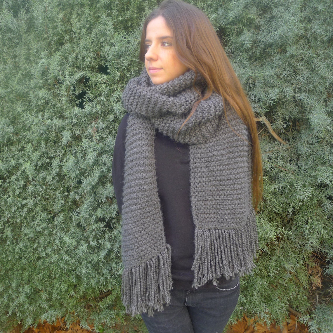 Scarf Pattern Easy Knitting Pattern Beginner Knit Patterns Etsy Scarf Pattern Easy Knitting Pattern Beginner Knit Patterns Etsy