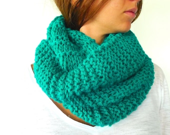 Bufanda de cuello hecha a mano. verde para mujer. Moda - Etsy España