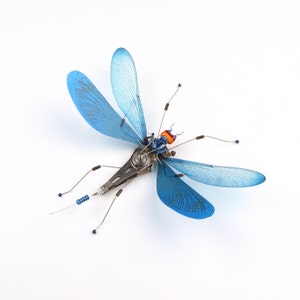 Damselfly Framed Wall Art, Recycled Sculpture, Choice of Colours, Made By Electrickery image 8