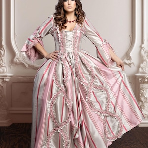 strapless open back dress Pink Plunging Lace Taffeta A-Line Wedding Dress Dusty Rose main image 0