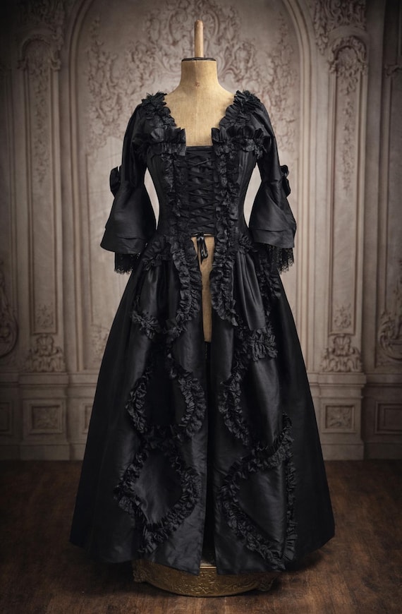 marie antoinette black dress Corset Gown in Nocturne | 18th Century Rococo | Immortelle Gown amp;nbsp 1688 online Mens Charles Tyrwhitt Slim Size:IT 39 - US 8.5