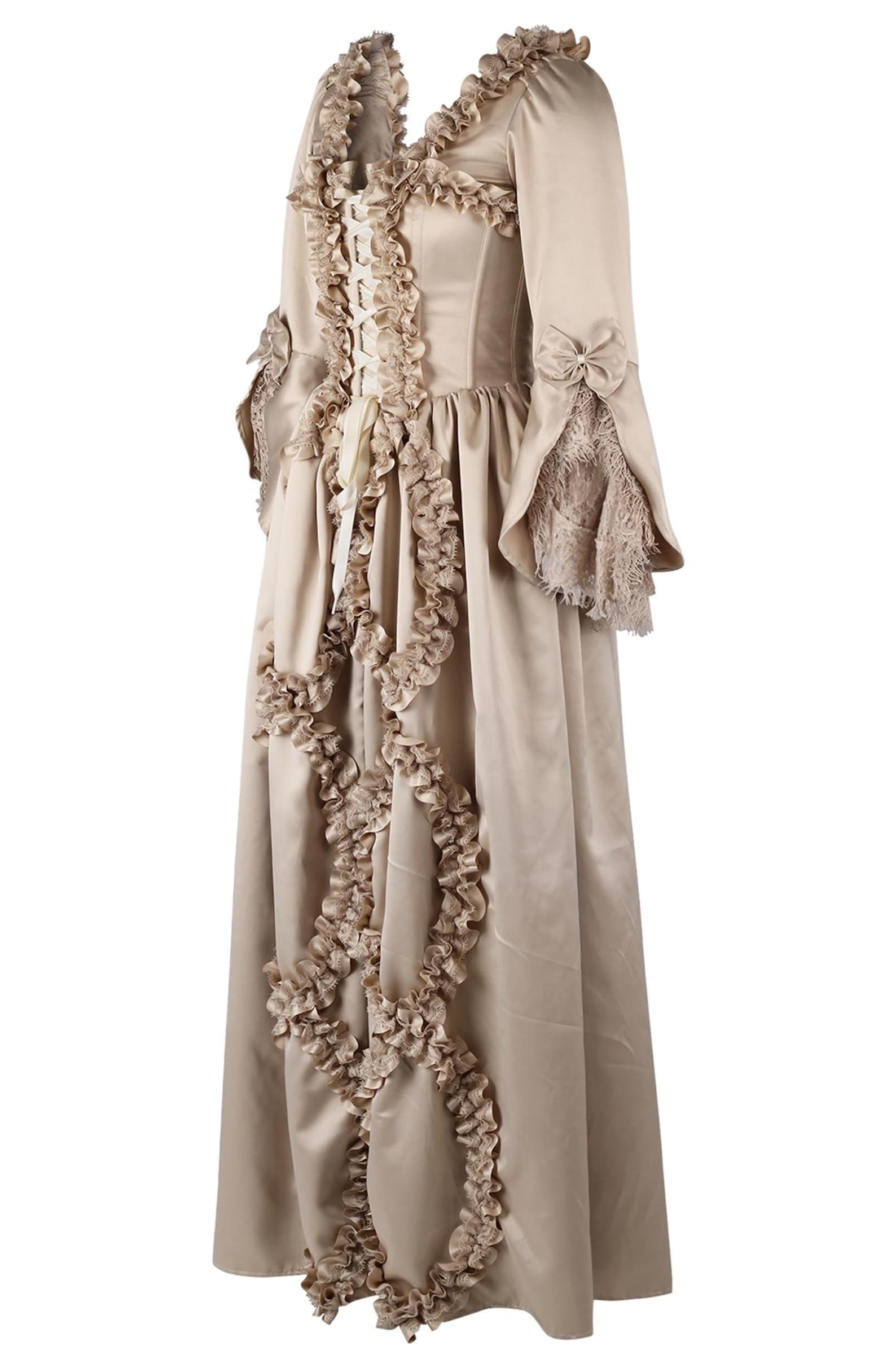 Court Rococo Marie Antoinette Rococo Gown | French Court Dress | Cream Rococo Gown ...