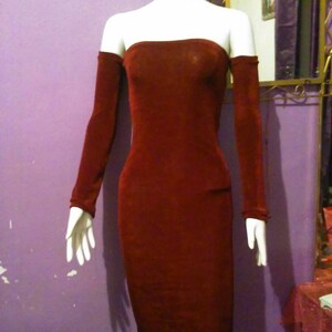 Berry red dress image 1