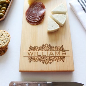 Cheese Board, Personalized Cutting Board, Custom Name, Wedding Gift, Anniversary, Personalized Womens, For Her, Husband Gift, Fathers Day image 3