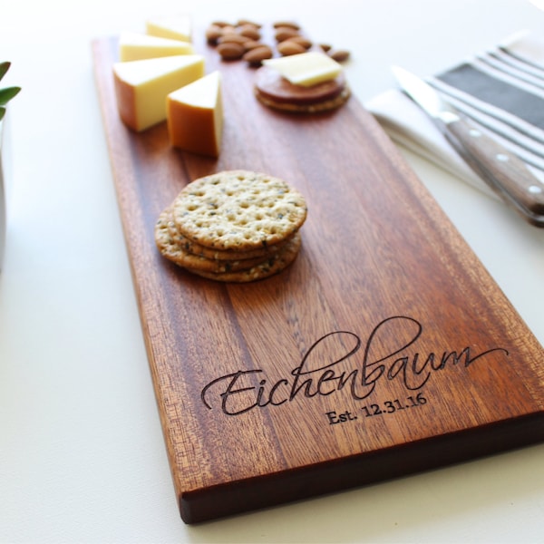 Cheese Board, Personalized Cutting Board, Christmas Gift, Gift For Him, Gift For Her, Wooden Serving, Engagement Gift, Bridal Shower Gift