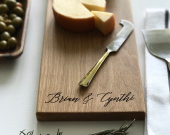 Personalized Engraved Charcuterie Board, Custom Monogrammed Cheese Board, Valentines Couples Serving Tray, Unique Wooden Handmade Board