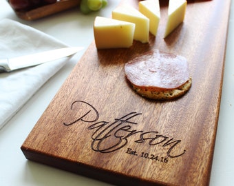 Personalized Cheese Board, Wedding Gift, Gift For Mom, Valentines, Personalized Women, Anniversary Gift, Closing Gift,  Husband Gift