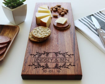 Cheese Board, Personalized Cutting Board for Valentines Day Gift, Wedding Gift, Anniversary, Personalized Womens, Gift For Her, Husband Gift