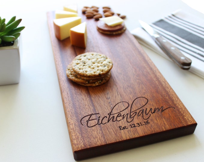 Personalized Cheese Board, Custom CHarcuterie, Bridal Shower Gift, Wedding, Anniversary, Personalized Womens, Gift For Her, Wife Gift