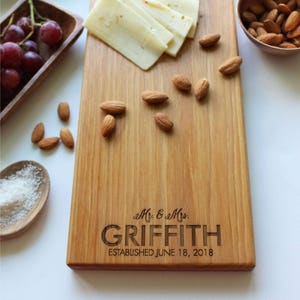 Personalized Cutting Board, Christmas Gifts, Engraved Cutting Board, Wedding Gift, Closing gift, Logo Design, Wood Cheese Board, Anniversary
