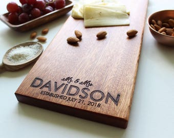 Personalized Cheese Board, Engraved Charcuterie Board, Custom Cutting Board, Christmas Gift, Engagement Gift, Gift For Her, Gift For Mom