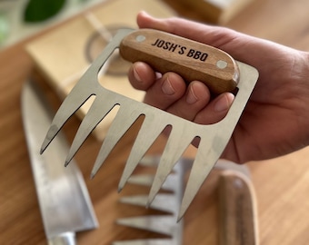 Personalized BBQ Meat Shredder Claws, 1 Set of Personalized Pulled Pork Claws | Meat Shredders BBQ Gifts |Grilling Gift for Men