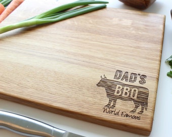 Personalized Cutting Board, Custom Gift For Dad, Personalized Holiday Gifts, BBQ Gift for Dads, Grilling Gifts, Cookout Gift, Barbeque