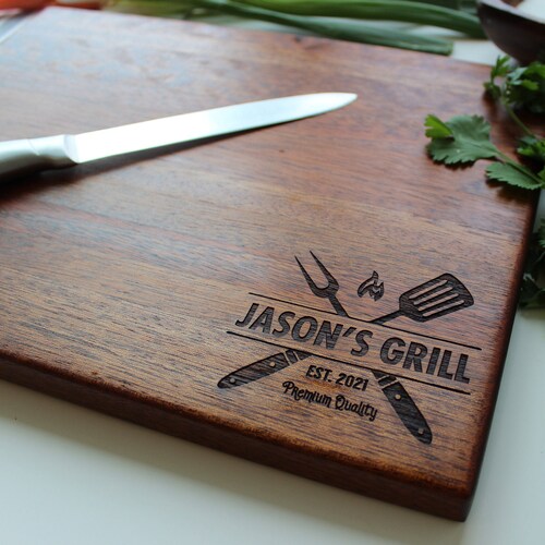 Personalized BBQ Board Custom BBQ Cutting Board Etsy