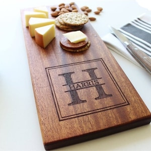 Personalized Cheese Board, Personalized Cutting Board, Parents Wedding Gift, Parents of The Bride Gift, Fathers Day Gift image 1
