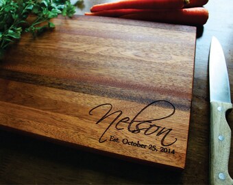 Personalized Cutting Board, Christmas Gift, Engagement Gift, Anniversary Gift, Husband Gift, Gift For Him, Wedding Gift, Gift For Her