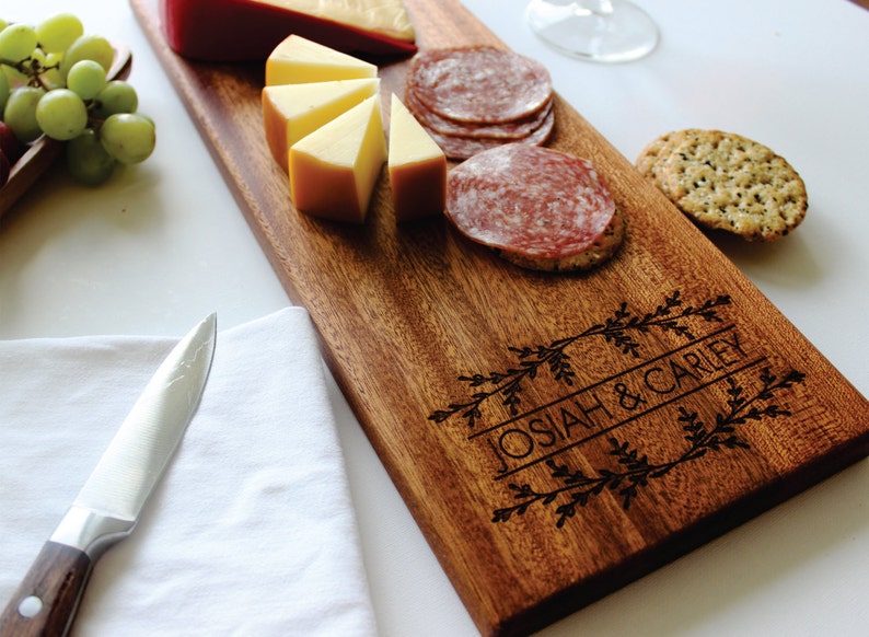 Personalized Cheese Board Custom Name Charcuterie Board Etsy
