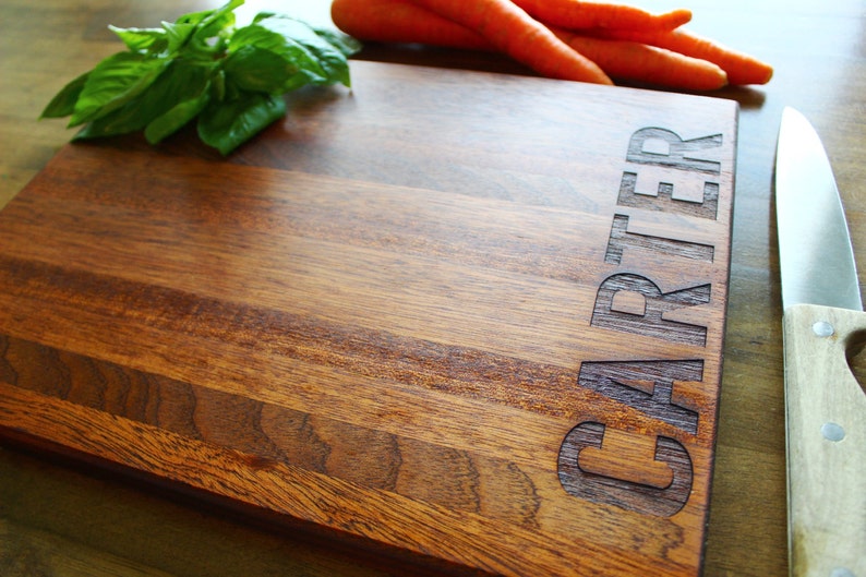 Personalized Cutting Board, Gift for Mom, Custom Name, Christmas, Wedding Gift, Anniversary, Engagement, Gift For Him, Personalized Womens image 3