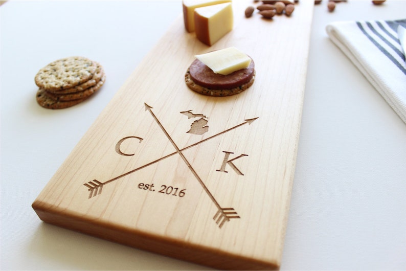 Personalized Cheese Board, Personalized Cutting Board, Christmas Gifts, Gifts For Men, Gifts For Women, Closing Gift, Gift For Her, Husband image 3