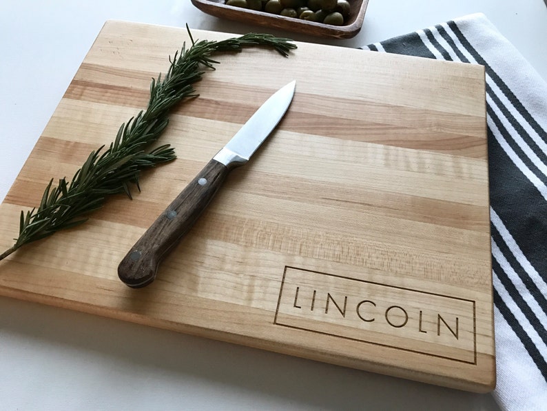 Personalized Cutting Board, Wedding Gift, Anniversary, Fathers Day Gift, Corporate Gift, Gifts For Dad, Husband Gift, Couples Last Name Gift image 4