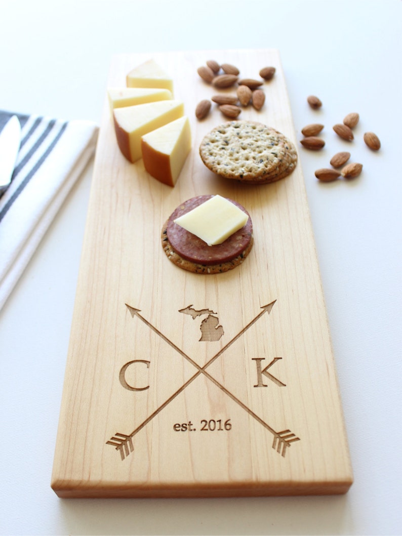 Personalized Cheese Board, Personalized Cutting Board, Christmas Gifts, Gifts For Men, Gifts For Women, Closing Gift, Gift For Her, Husband image 1