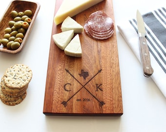 Cheese Board, Personalized Cutting Board, Wood Cutting Board, Wedding Gift, Engagement Gift, Hostess, Gift For Her, State, Anniversary Gift