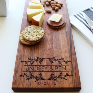 Cheese Board, Engraved Cheese Board, Personalized Cutting Board, Custom Wedding Gift, Anniversary, Valentines Day Gift, Engagement Gift image 4