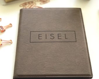 Personalized Custom Padfolio, Custom Engraved Portfolio For Professional Gift Ideas