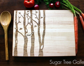 Personalized Cutting Board, Custom Cutting Board, Engraved Cutting Board, Gift For Her, Tree Cutting Board, Family Tree, Christmas, Husband
