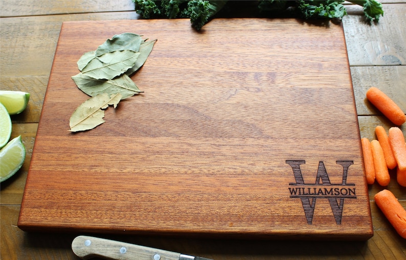 Personalized Cutting Board, Personalized Valentines Day Gift, Anniversary Gift, Wood Cutting Board, Engraved Cutting Board, Housewarming image 2