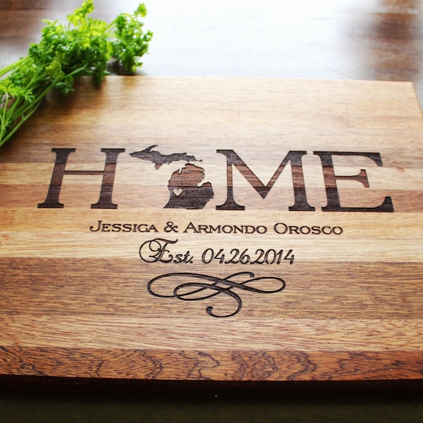 Regalo de cierre de bienes raíces, regalo personalizado para el día de San Valentín, regalo para un nuevo hogar, tabla de cortar personalizada, tabla de cortar de madera, publicidad con logotipo