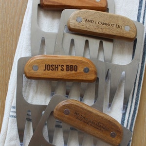 Meat Claws, 1 Set of Personalized | Meat Shredders | BBQ Grill | BBQ Gifts | Pulled Pork Claws | Grilling Gift for Men