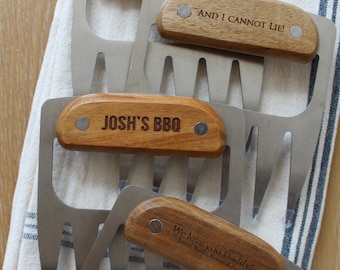 Meat Claws, 1 Set of Personalized | Meat Shredders | BBQ Grill | BBQ Gifts | Pulled Pork Claws | Grilling Gift for Men