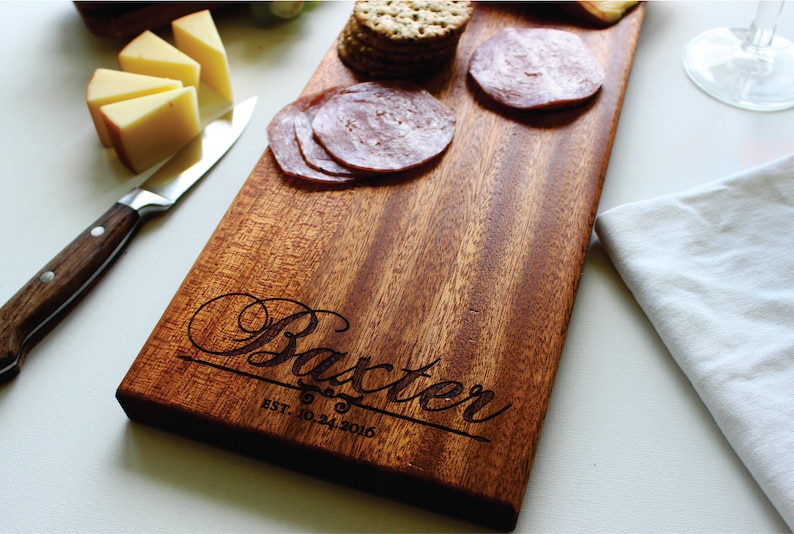 Personalized Cheese Board Charcuterie Board Engraved Etsy