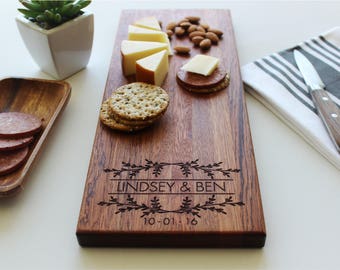 Cheese Board, Engraved Cheese Board, Personalized Cutting Board, Custom Wedding Gift, Anniversary, Valentines Day Gift, Engagement Gift