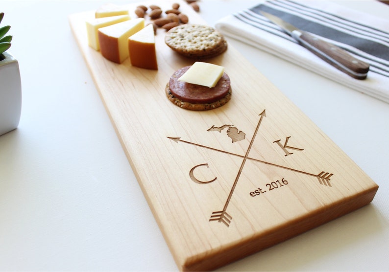 Personalized Cheese Board Personalized Cutting Board Etsy