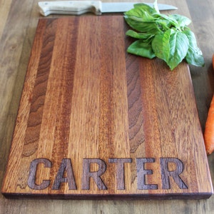 Personalized Cutting Board, Gift for Mom, Custom Name, Christmas, Wedding Gift, Anniversary, Engagement, Gift For Him, Personalized Womens image 2