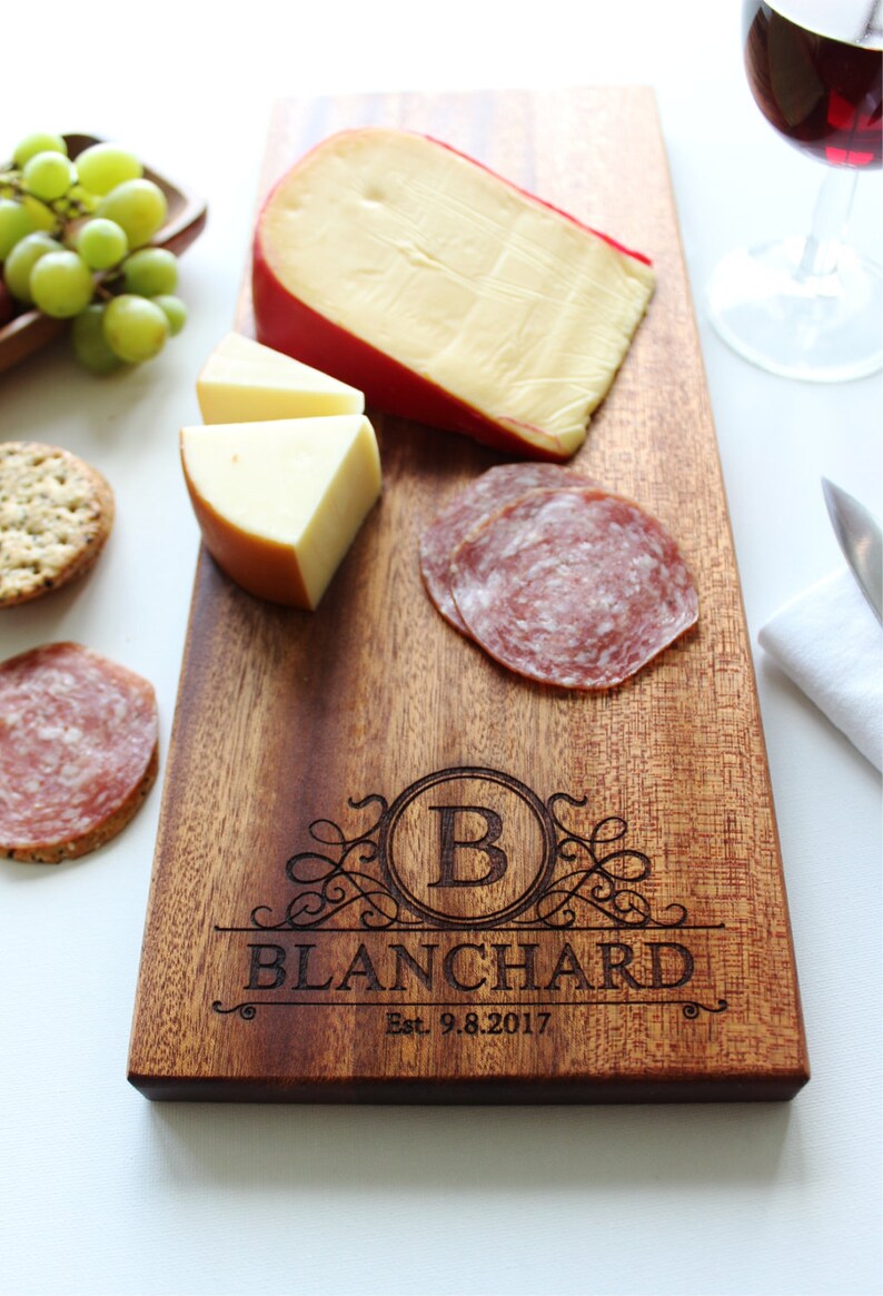 Personalized Cheese Board Custom Name Cutting Board Etsy