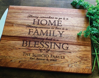 Personalized Cutting Board, Gift For Women, Gifts For Mom, Gifts For Her, Personalized Gift, Engraved Cutting Board, Christmas, Anniversary