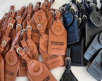 Custom Logo Air Tag Luggage Tag, Personalized Monogrammed Gift for Travel, Business Gear Air Tag Address Holder | Unique Company Travel Gifs