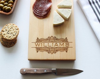 Cheese Board, Personalized Cutting Board, Custom Name, Wedding Gift, Anniversary, Personalized Womens, For Her, Husband Gift, Fathers Day