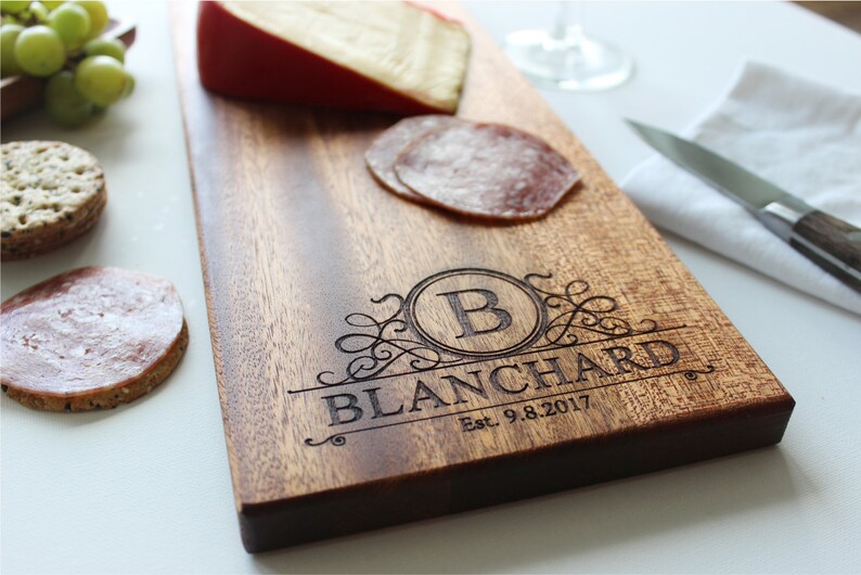 Personalized Cheese Board Custom Name Cutting Board Etsy