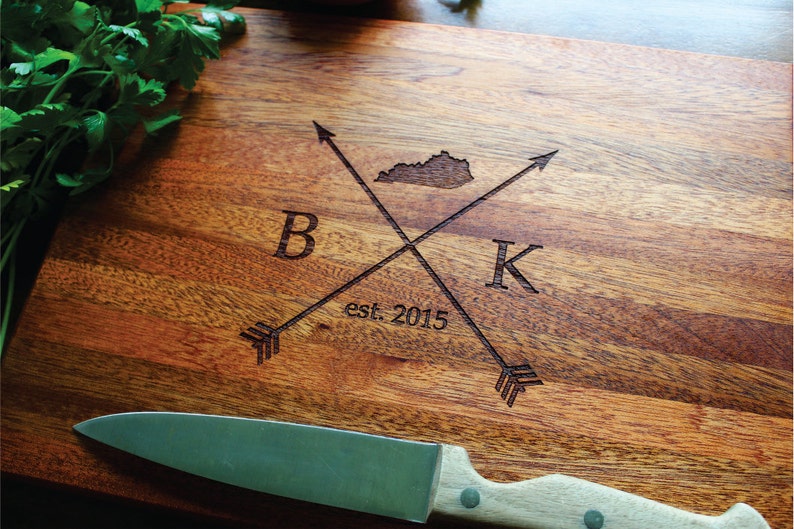 Personalized Cutting Board, Engraved Cutting Board, Anniversary Gift, Engagement Gift, Logo, Closing Gift, Housewarming Gift image 4