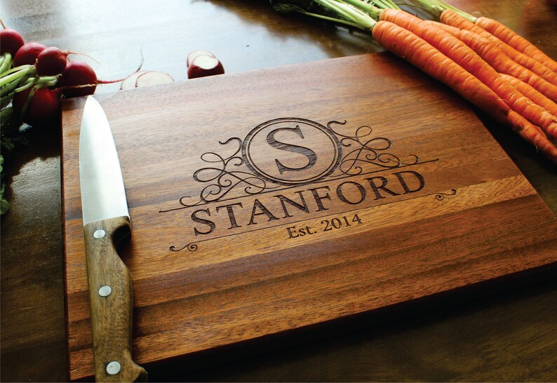 Personalized Cutting Board Wedding Gift Gift for Her Wood Etsy
