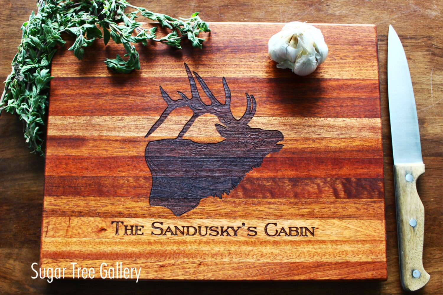 Personalized Cutting Board Custom Engraved Cabin Sign Etsy