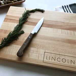 Personalized Cutting Board, Wedding Gift, Anniversary, Fathers Day Gift, Corporate Gift, Gifts For Dad, Husband Gift, Couples Last Name Gift image 2