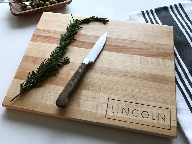 Personalized Cutting Board, Wedding Gift, Anniversary, Fathers Day Gift, Corporate Gift, Gifts For Dad, Husband Gift, Couples Last Name Gift image 2