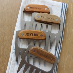 Personalized Meat Shredder Claws, 1 Set of Personalized | Meat Shredders | BBQ Grill | BBQ Gifts | Pulled Pork Claws | Grilling Gift for Men