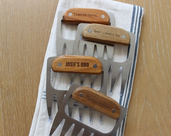 Personalized Meat Shredder Claws, 1 Set of Personalized | Meat Shredders | BBQ Grill | BBQ Gifts | Pulled Pork Claws | Grilling Gift for Men