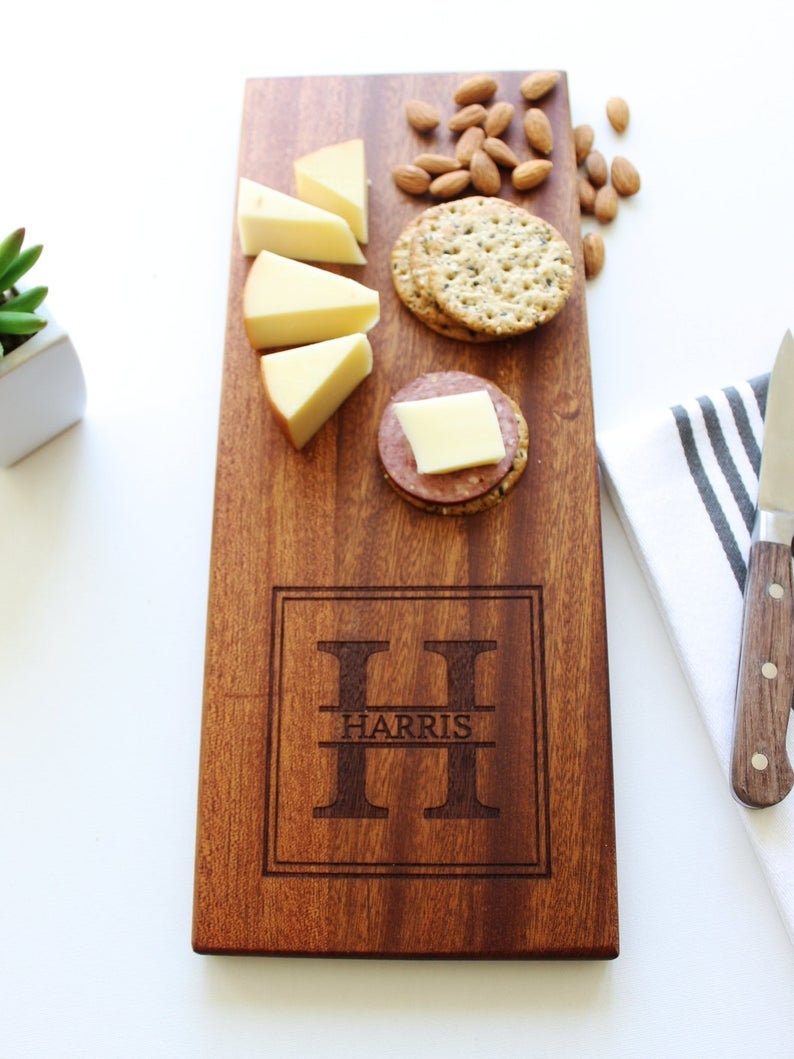 Personalized Cheese Board, Personalized Cutting Board, Parents Wedding Gift, Parents of The Bride Gift, Fathers Day Gift image 7